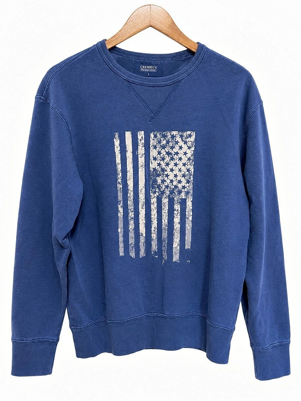 Cremeux Men's Blue Graphic Sweatshirt Size XL Like New